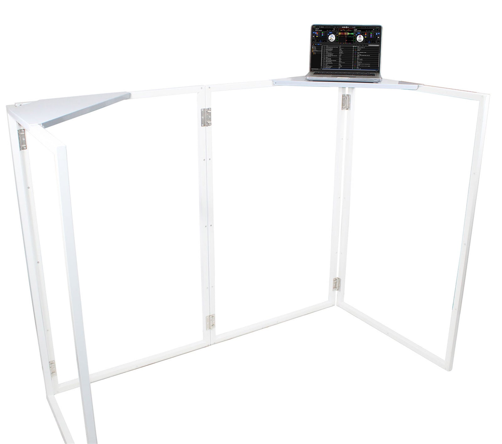 B-Stock: ProX XF-CSW X2, Set of 2 Aluminum Corner Shelves for DJ Facade - White by ProX Cases