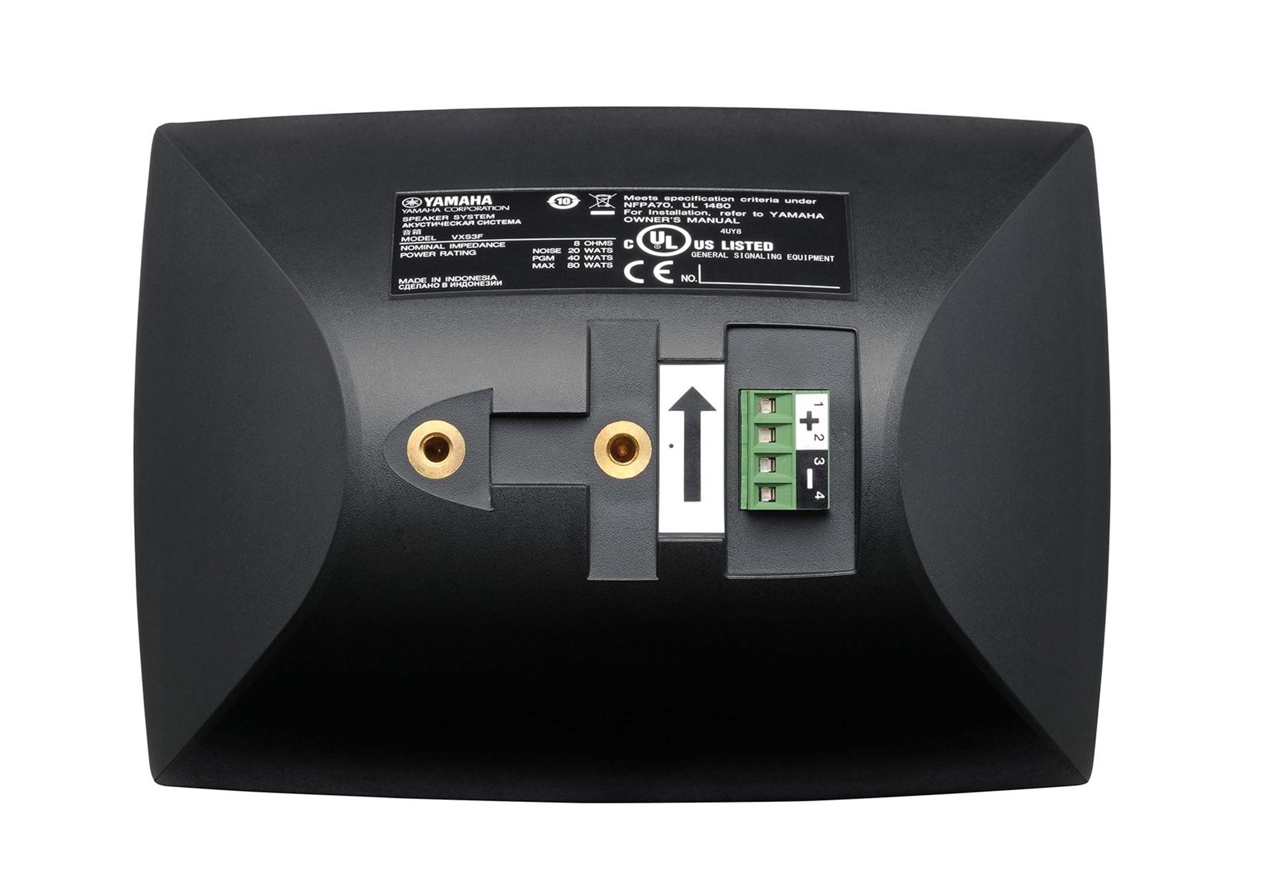 Yamaha VXS3F 3.5" Low-Impedance Surface Mount Loudspeaker - Black Pair by Yamaha