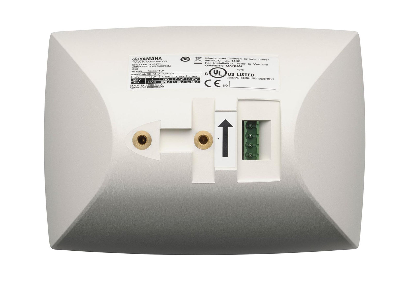 Yamaha VXS3FTW 3.5" High-Impedance Surface Mount Loudspeaker for 70/100V - White Pair by Yamaha