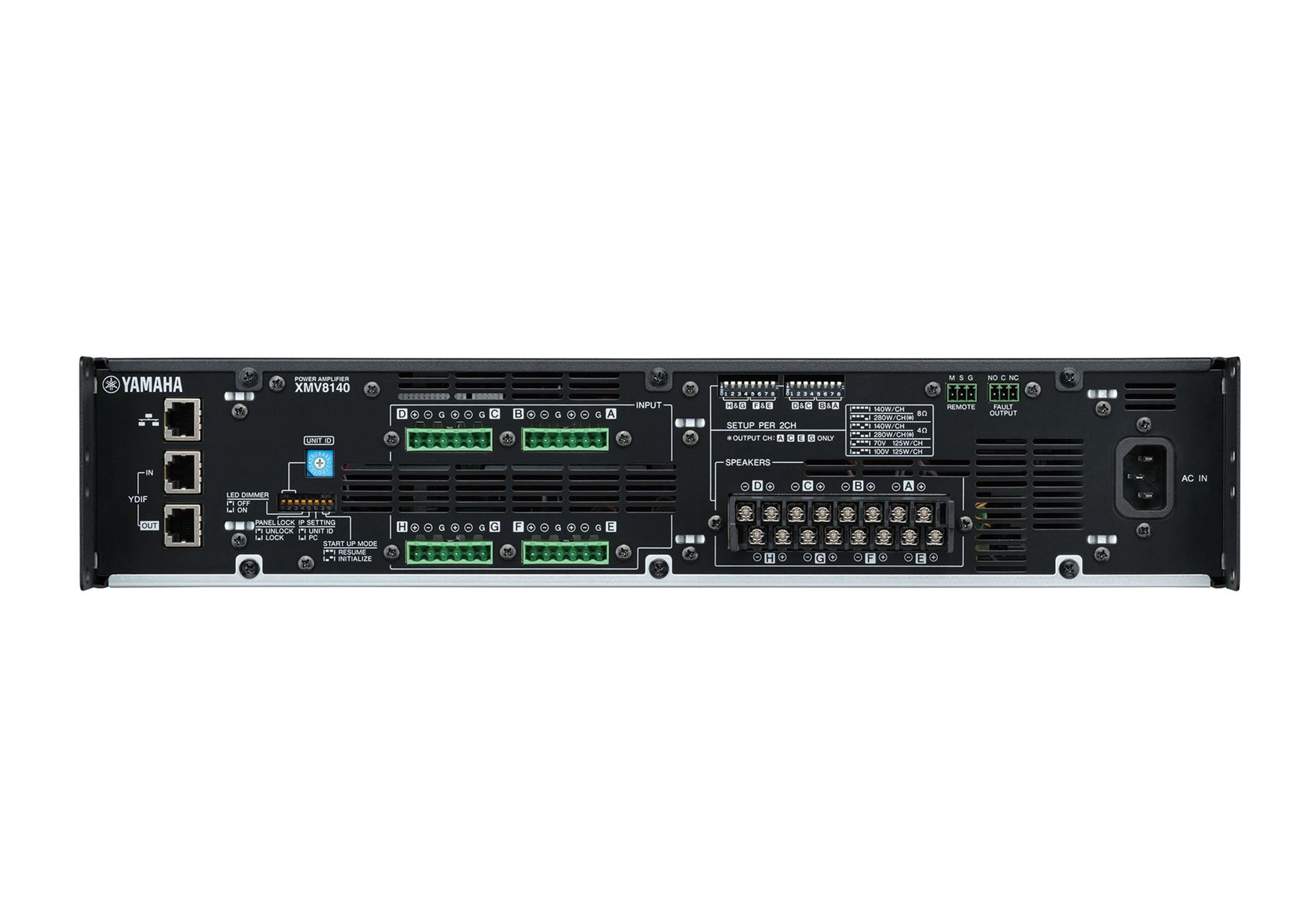 Yamaha XMV8140 8-Channel High-Performance Powered Amplifier - 1120W by Yamaha