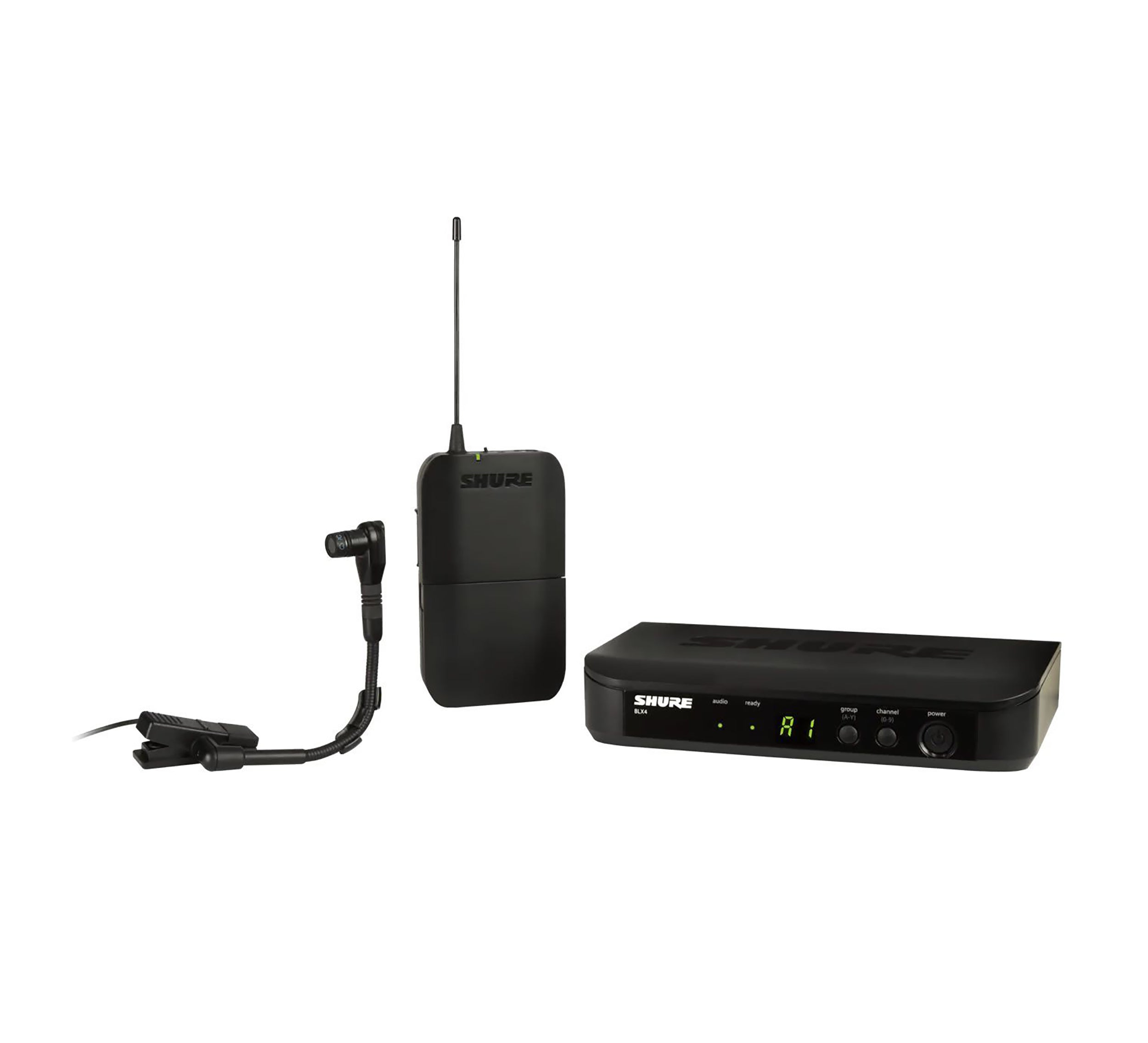 B-Stock: Shure BLX14/B98-H9, Wireless Instrument System with Beta 98H/C Clip on Gooseneck Microphone - H9 (512-542 MHz) by Shure