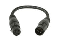 Accu-Cable AC5PM3PFM, 3-Pin DMX Female to 5-Pin DMX Male Adapter Cable by Accu Cable