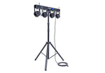 Colorkey CKU-3062 PartyBar Mobile 100 EL - Battery-Powered LED Light Bar with 4×10W RGBW Par Lights by ColorKey