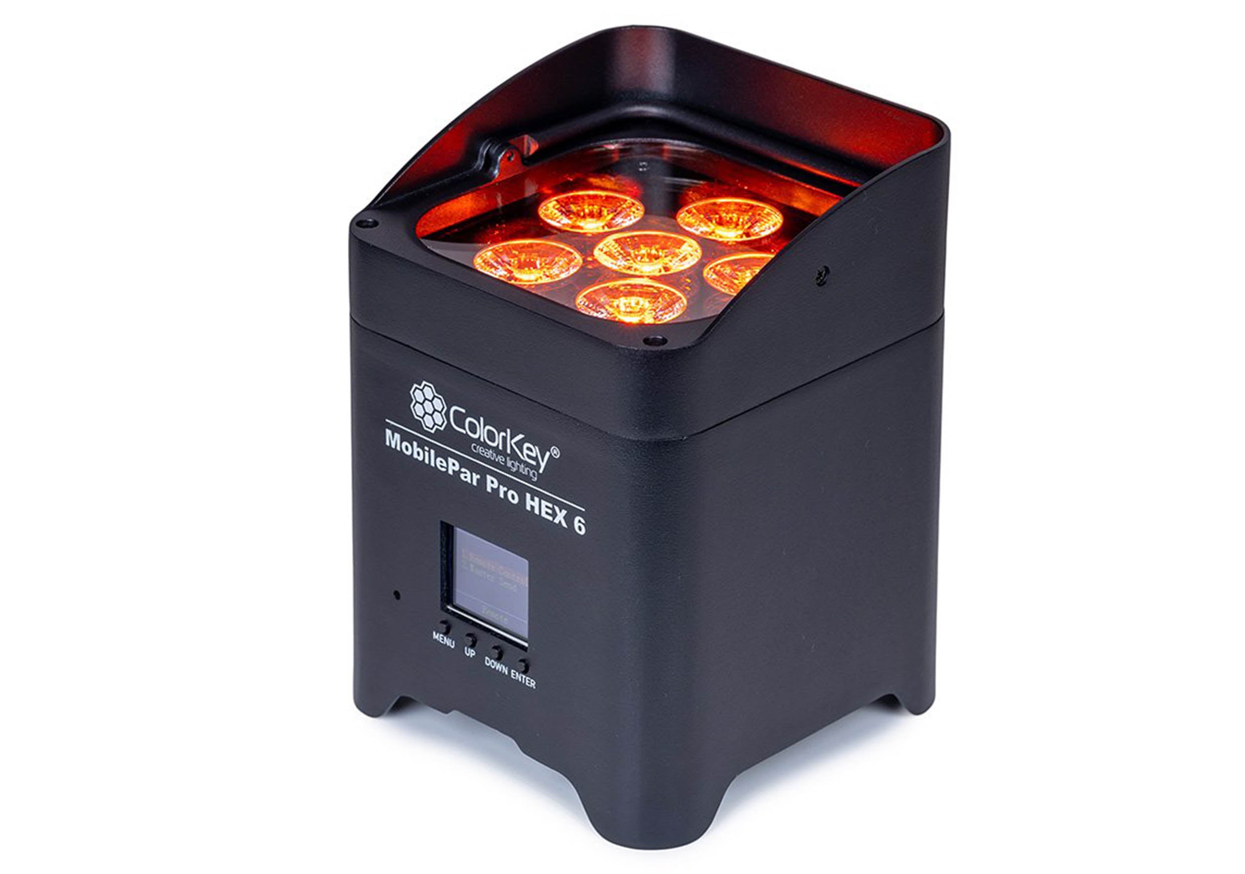 Colorkey CKU-6230 MobilePar Pro HEX 6 Wireless Battery-Powered RGBAW+UV LED Fixture by ColorKey