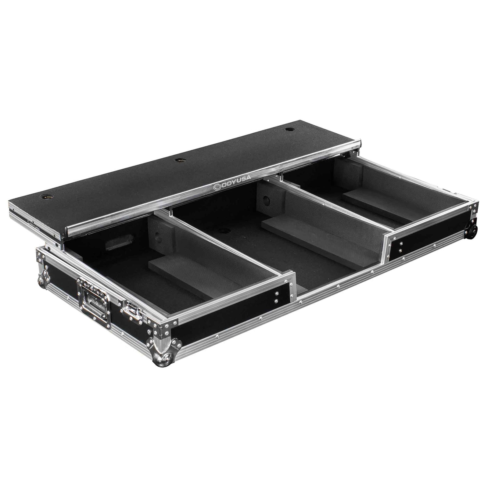 B-Stock: Odyssey FZGSDJMA9CDJW Glide Style DJ Coffin Flight Case with Wheels for DJM-A9 and CDJ-3000 or Similar Size Gear by Odyssey