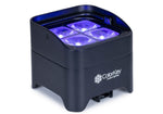 ColorKey CKU-6224 MobilePar Mini Hex 4 MKII Wireless Battery RGBAW+UV LED Fixture Set with Carry Case (4 Packs) by ColorKey