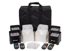 ColorKey CKU-6224 MobilePar Mini Hex 4 MKII Wireless Battery RGBAW+UV LED Fixture Set with Carry Case (4 Packs) by ColorKey
