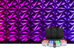 ColorKey CKU-6224 MobilePar Mini Hex 4 MKII Wireless Battery RGBAW+UV LED Fixture Set with Carry Case (4 Packs) by ColorKey