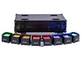 ColorKey CKU-6228-KIT MobilePar Mini HEX 4 MKII, 8-Pack Battery Powered RGBAW-UV LED Bundle with Charging Road Case by ColorKey