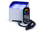 ColorKey CKU-6228-KIT MobilePar Mini HEX 4 MKII, 8-Pack Battery Powered RGBAW-UV LED Bundle with Charging Road Case by ColorKey