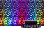 ColorKey CKU-6238-KIT MobilePar Pro HEX 6, 8-Pack Battery Powered RGBAW-UV LEDs Bundle with Charging Road Case by ColorKey