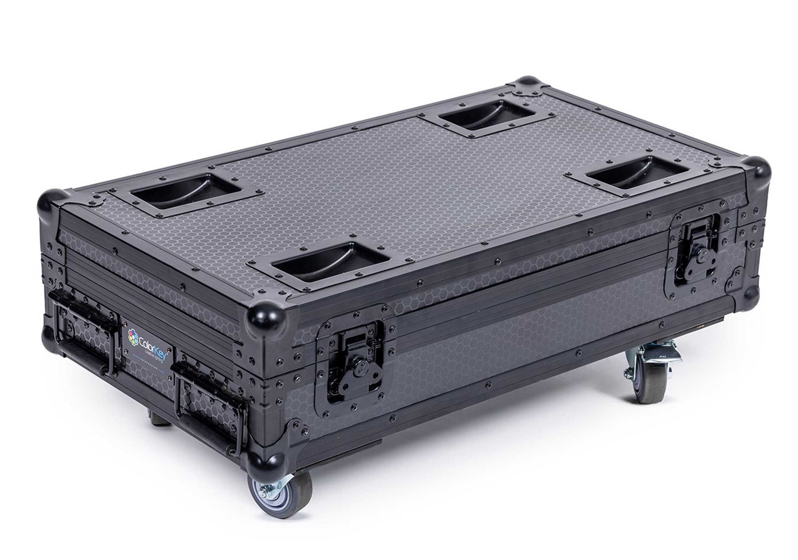 ColorKey CKU-9029 Charging Road Case for MobilePar Mini Hex 4 MKII with Integrated Power Outlets by ColorKey