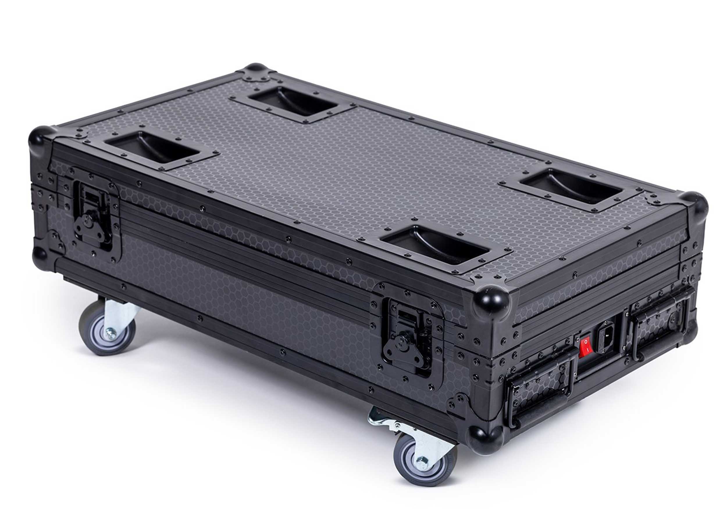 ColorKey CKU-9029 Charging Road Case for MobilePar Mini Hex 4 MKII with Integrated Power Outlets by ColorKey