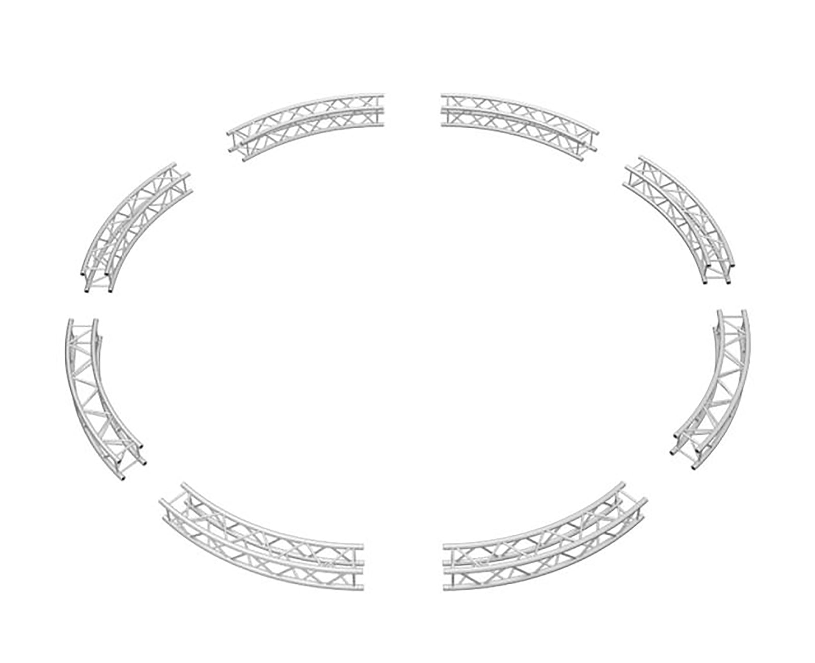 Global Truss SQ-C7-ARC45 One Single Part of Eight that Create 1 Full SQ-C7 Circle by Global Truss