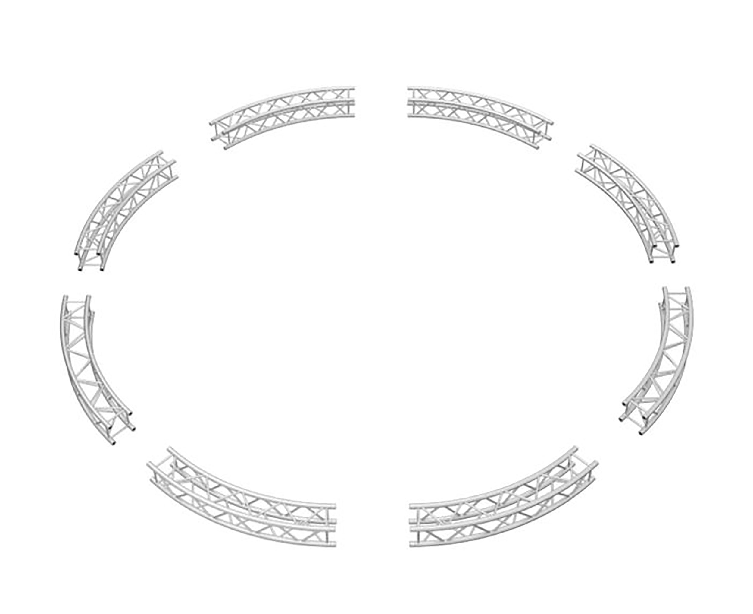 Global Truss SQ-C7-ARC45 One Single Part of Eight that Create 1 Full SQ-C7 Circle by Global Truss