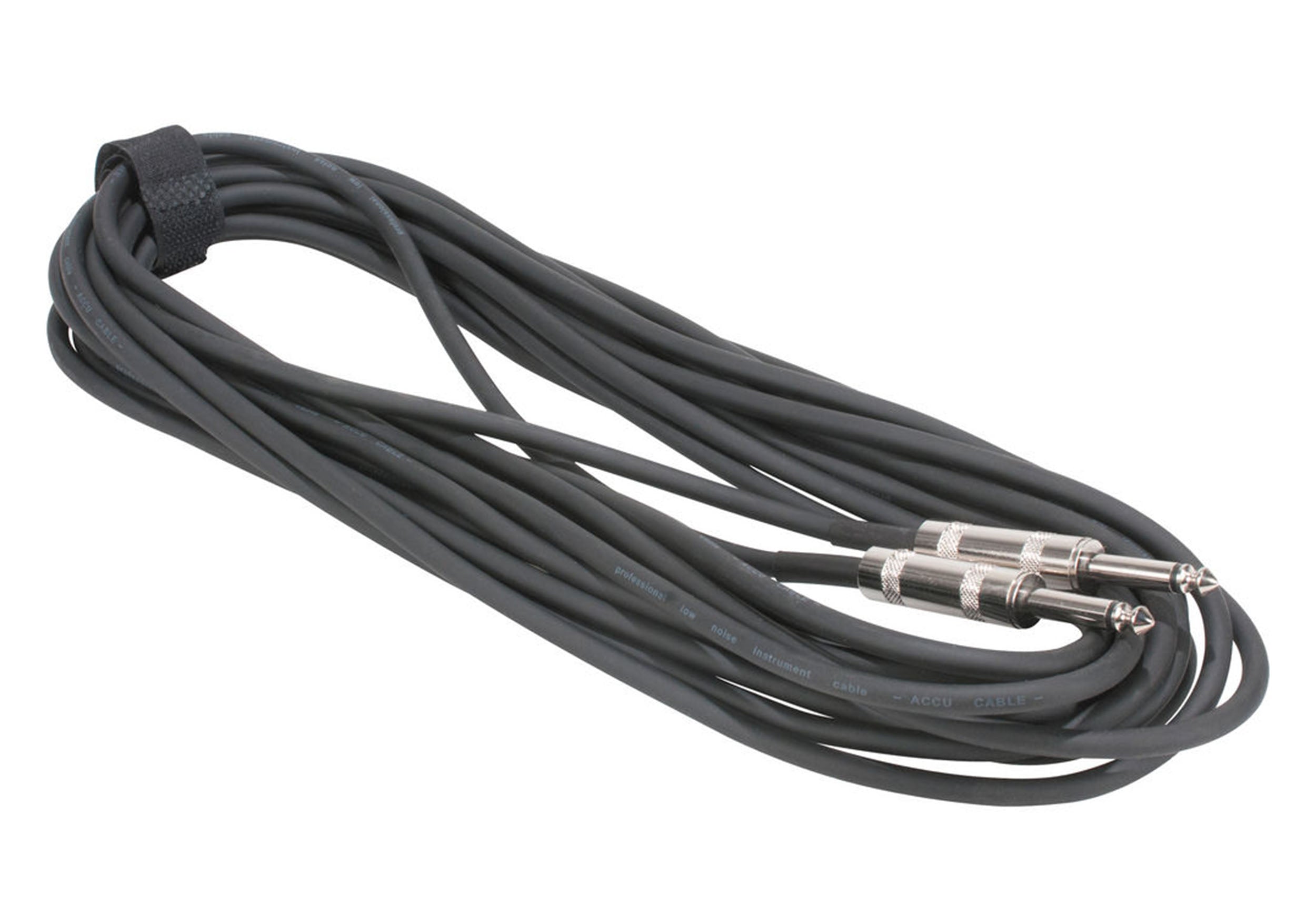 Accu-Cable QTR, 1/4-Inch Mono Male to 1/4-Inch Male Instrument Cable by Accu Cable
