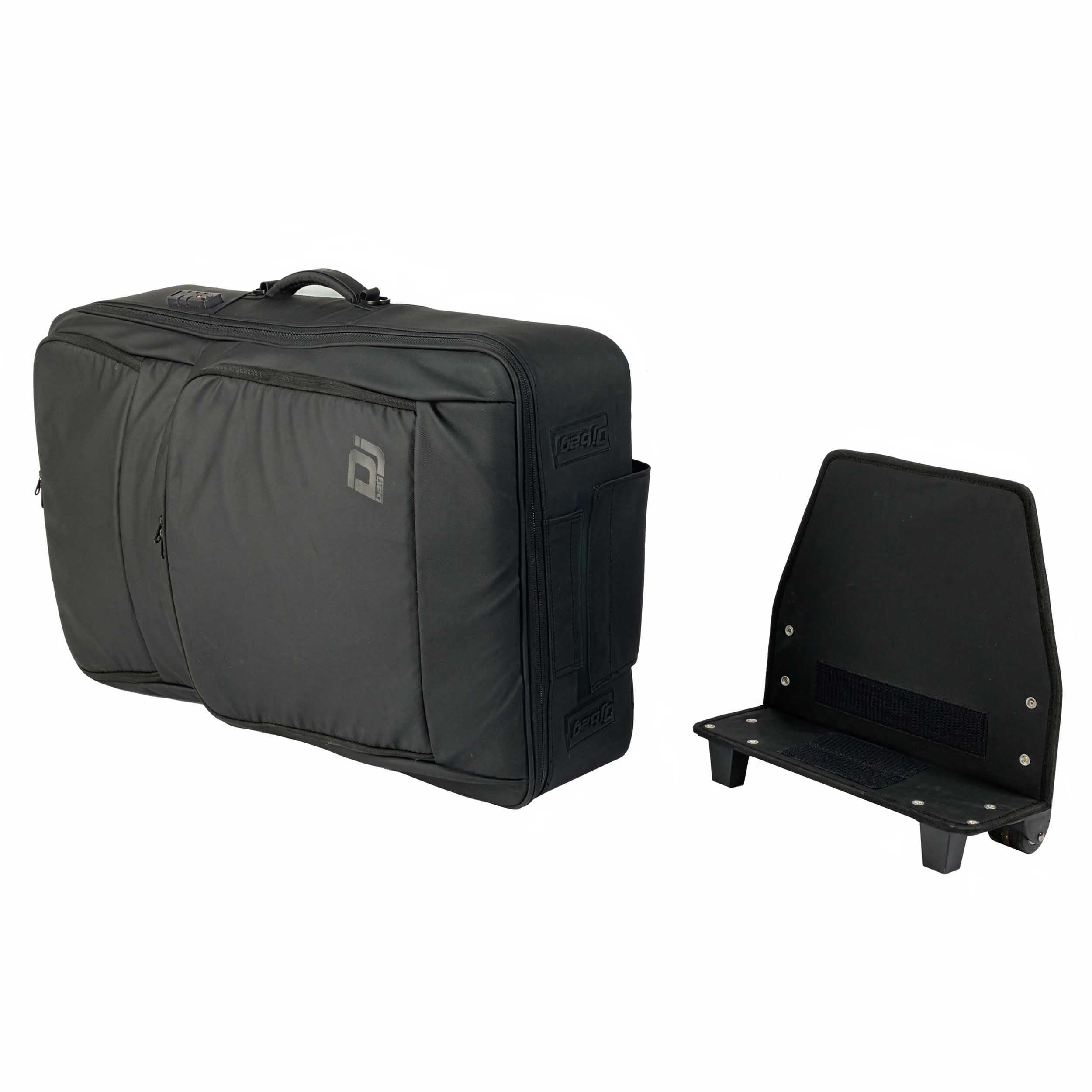 DJ BAG K-MAX PLUS MK2 SE Backpack with Wheels for Pioneer XDJ-RX3, RANE FOUR, DENON PRIME4+, SC LIFE4 by DGS USA