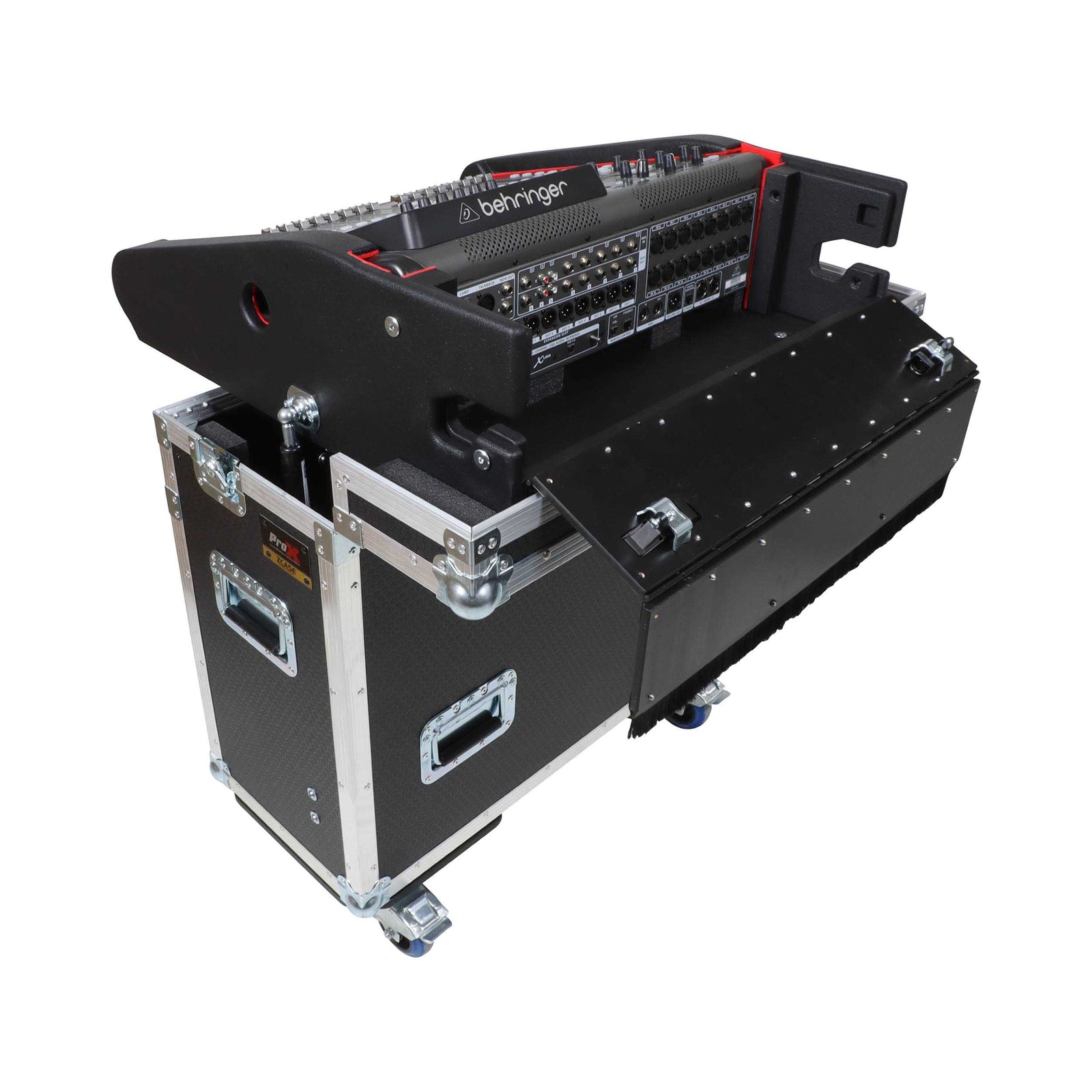 ProX XZF-BX32C Flip-Ready Easy Retracting Hydraulic Lift Case for Behringer BX32 Compact Console by ProX Cases