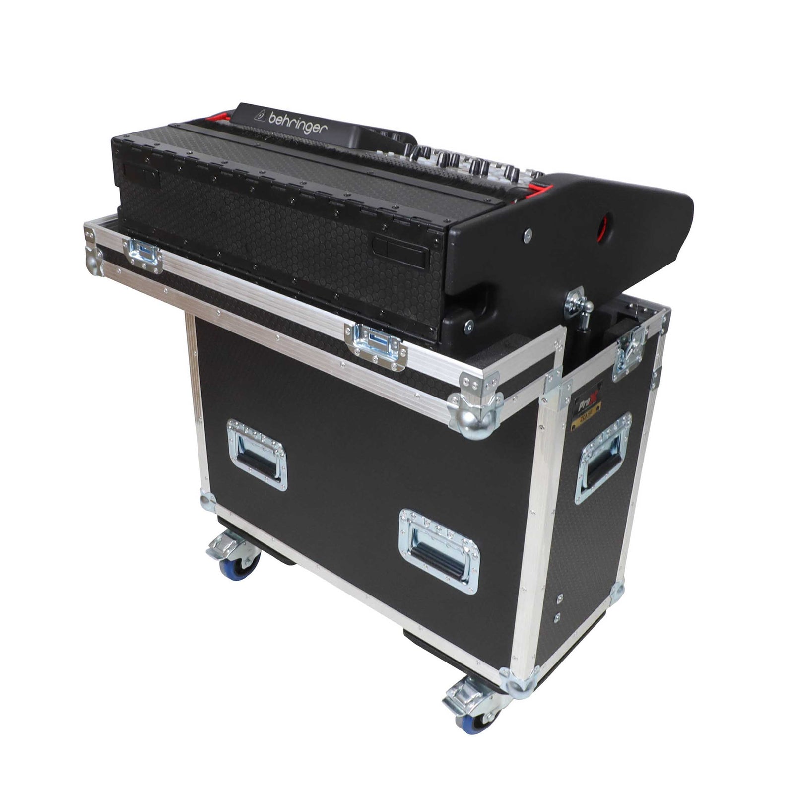 ProX XZF-BX32C Flip-Ready Easy Retracting Hydraulic Lift Case for Behringer BX32 Compact Console by ProX Cases