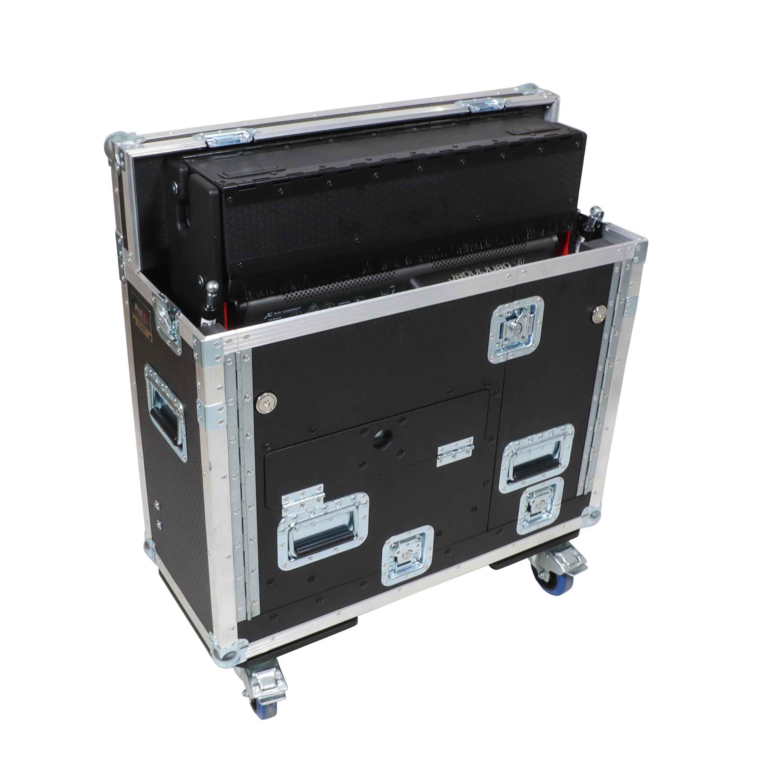 ProX XZF-BX32C Flip-Ready Easy Retracting Hydraulic Lift Case for Behringer BX32 Compact Console by ProX Cases