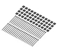 Gator Cases GV-RDCTP-48 Vertex Rig Doctor Cable Tie and Cable Tie Holder 48-Pack by Gator