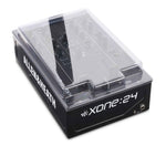 Decksaver DS-PC-XONE24 Smoked Clear Cover for Allen & Heath XONE:24 and 24C DJ Mixer by DECKSAVER