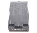 Decksaver DS-PC-XONE24 Smoked Clear Cover for Allen & Heath XONE:24 and 24C DJ Mixer by DECKSAVER