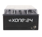 Decksaver DS-PC-XONE24 Smoked Clear Cover for Allen & Heath XONE:24 and 24C DJ Mixer by DECKSAVER