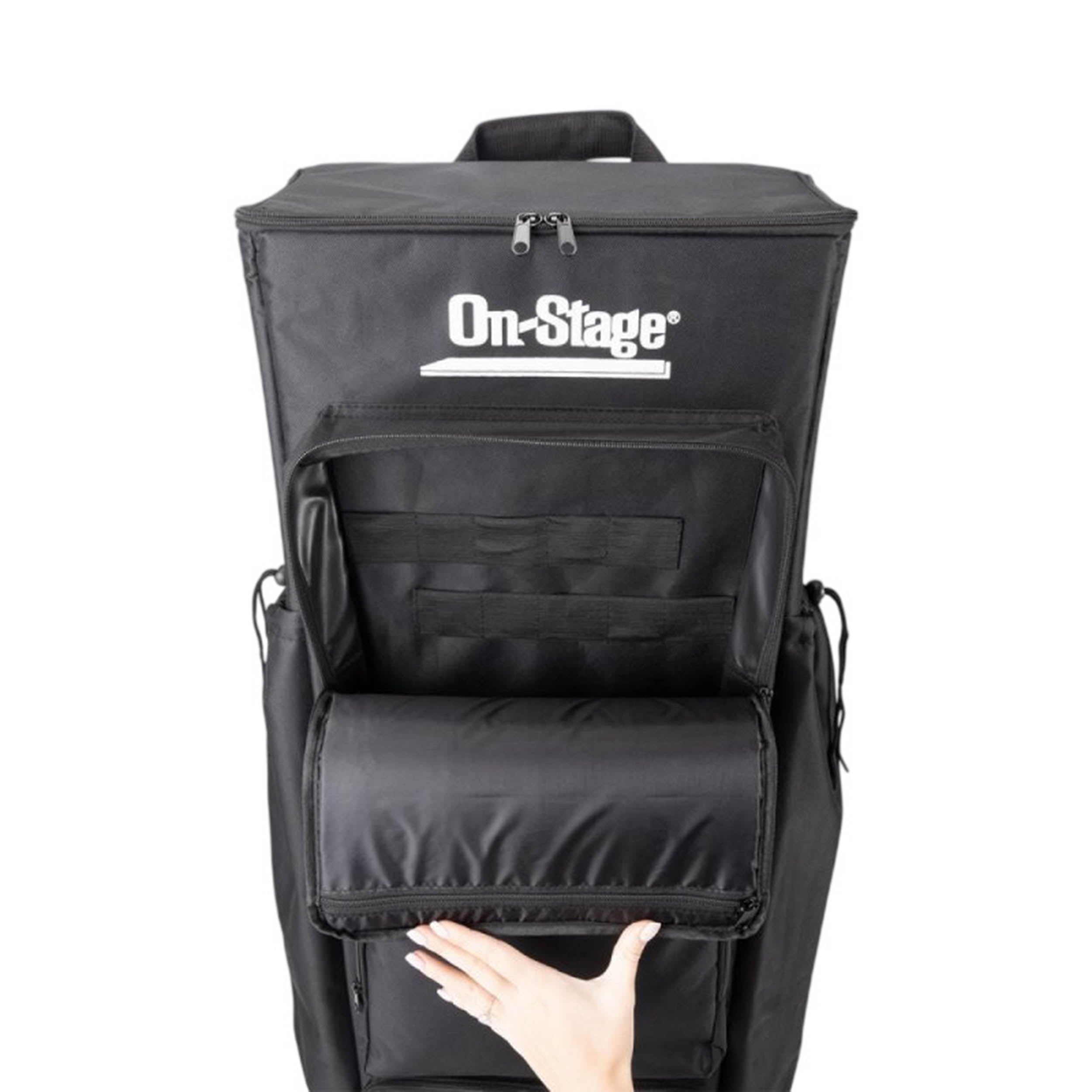 On-Stage GR9000 Rolling Gig Bag for Mic Stands, Cables, and DJ Gear by On-Stage