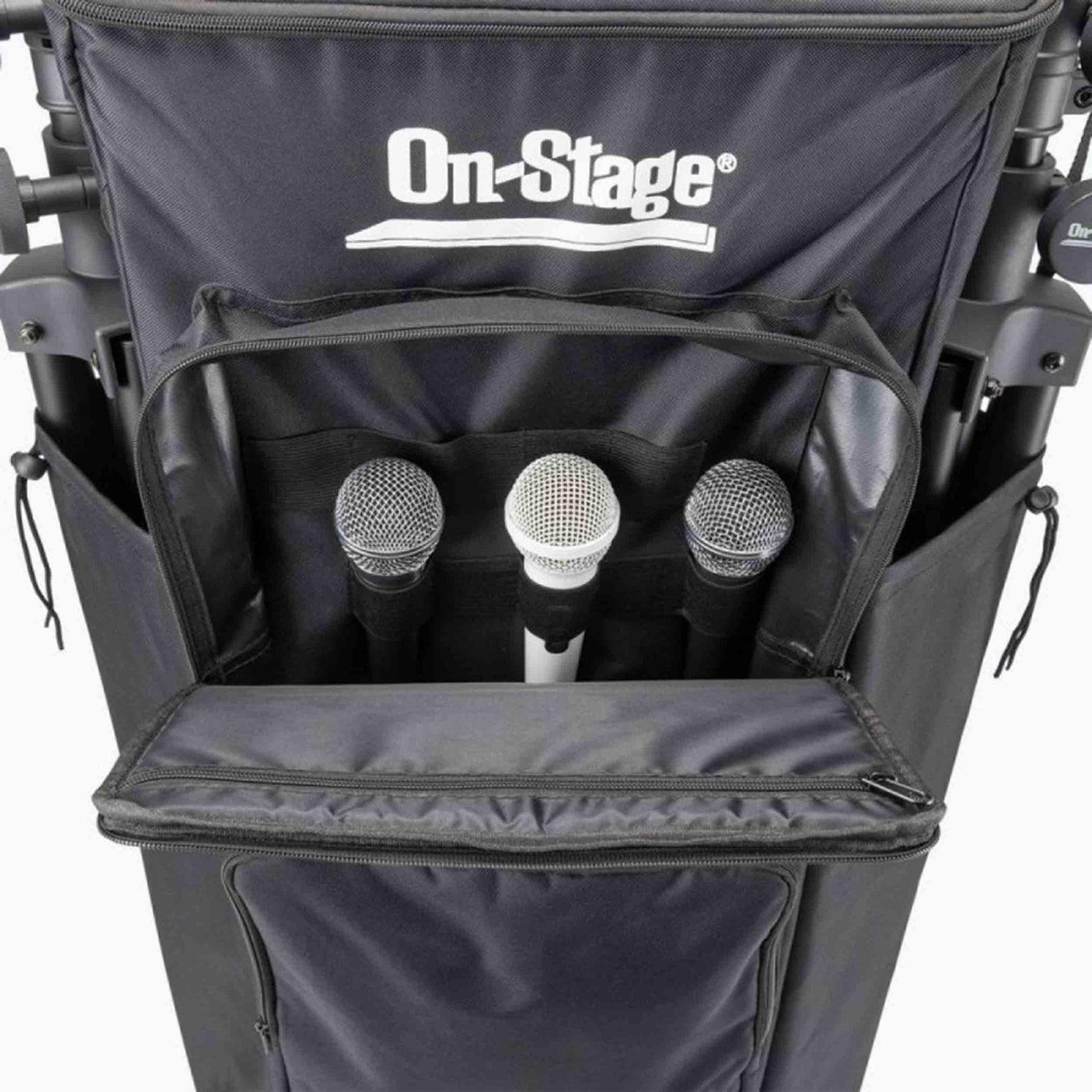 On-Stage GR9000 Rolling Gig Bag for Mic Stands, Cables, and DJ Gear by On-Stage