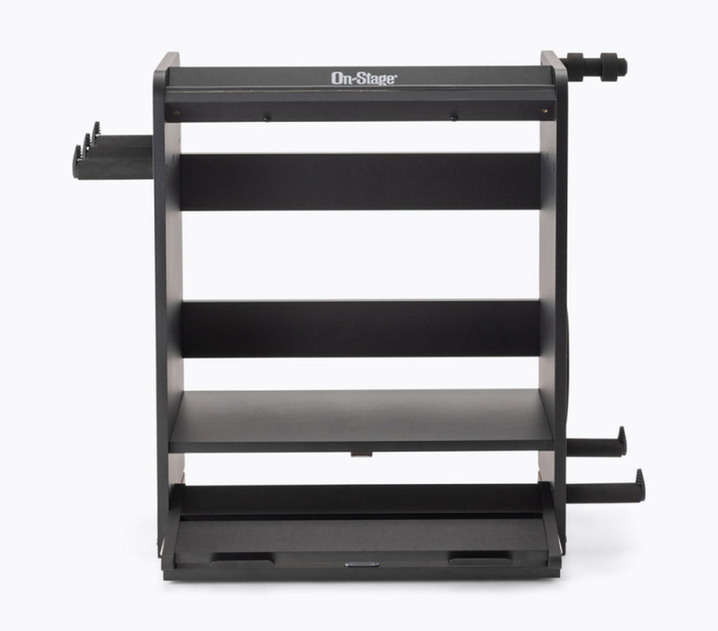On-Stage GWS5000 Guitar Workstation with Elevated Amp Stand - Black and Rosewood Finish by On-Stage