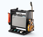 On-Stage GWS5000 Guitar Workstation with Elevated Amp Stand - Black and Rosewood Finish by On-Stage