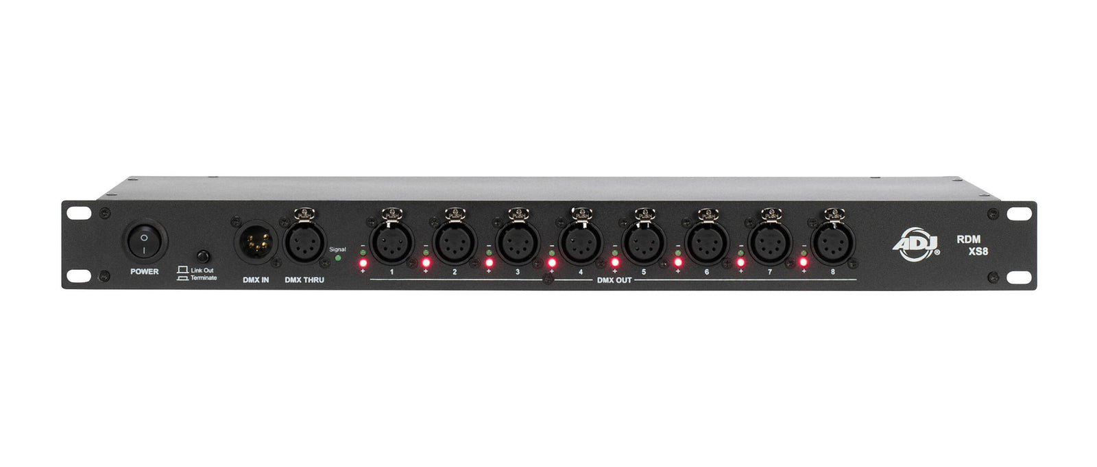 B-Stock: ADJ RDM XS8, DMX 8-Way RDM Data Splitter with Wired Digital Communication Network by ADJ Lighting