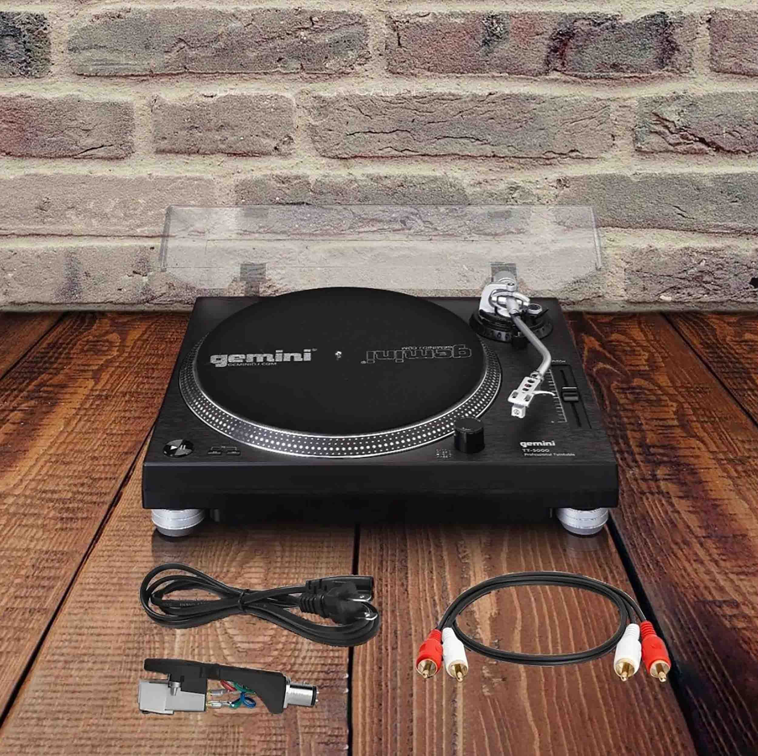 Gemini TT5000 Direct Drive DJ Professional Turntable for Vinyl Records by Gemini Sound