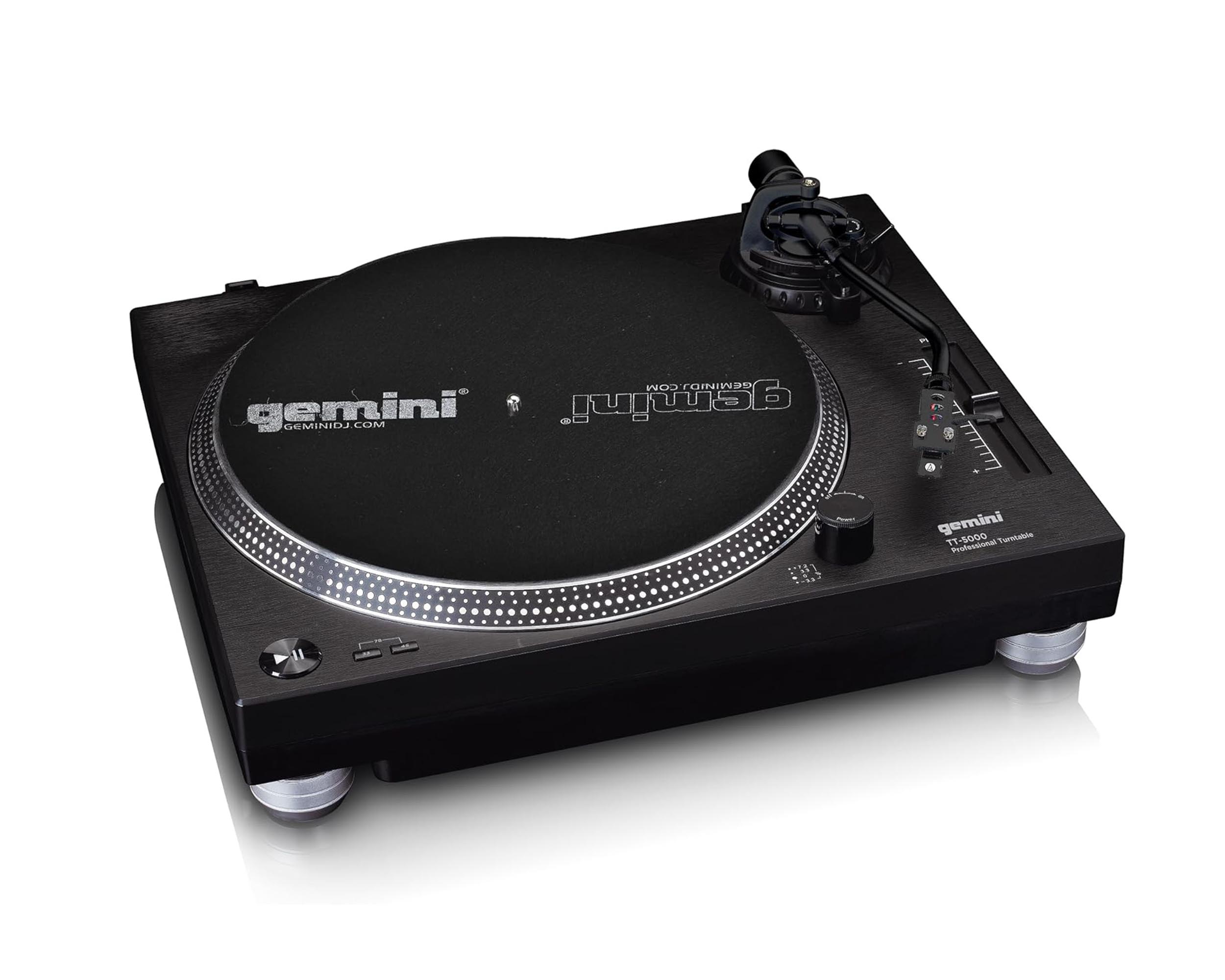 Gemini TT5000 Direct Drive DJ Professional Turntable for Vinyl Records by Gemini Sound