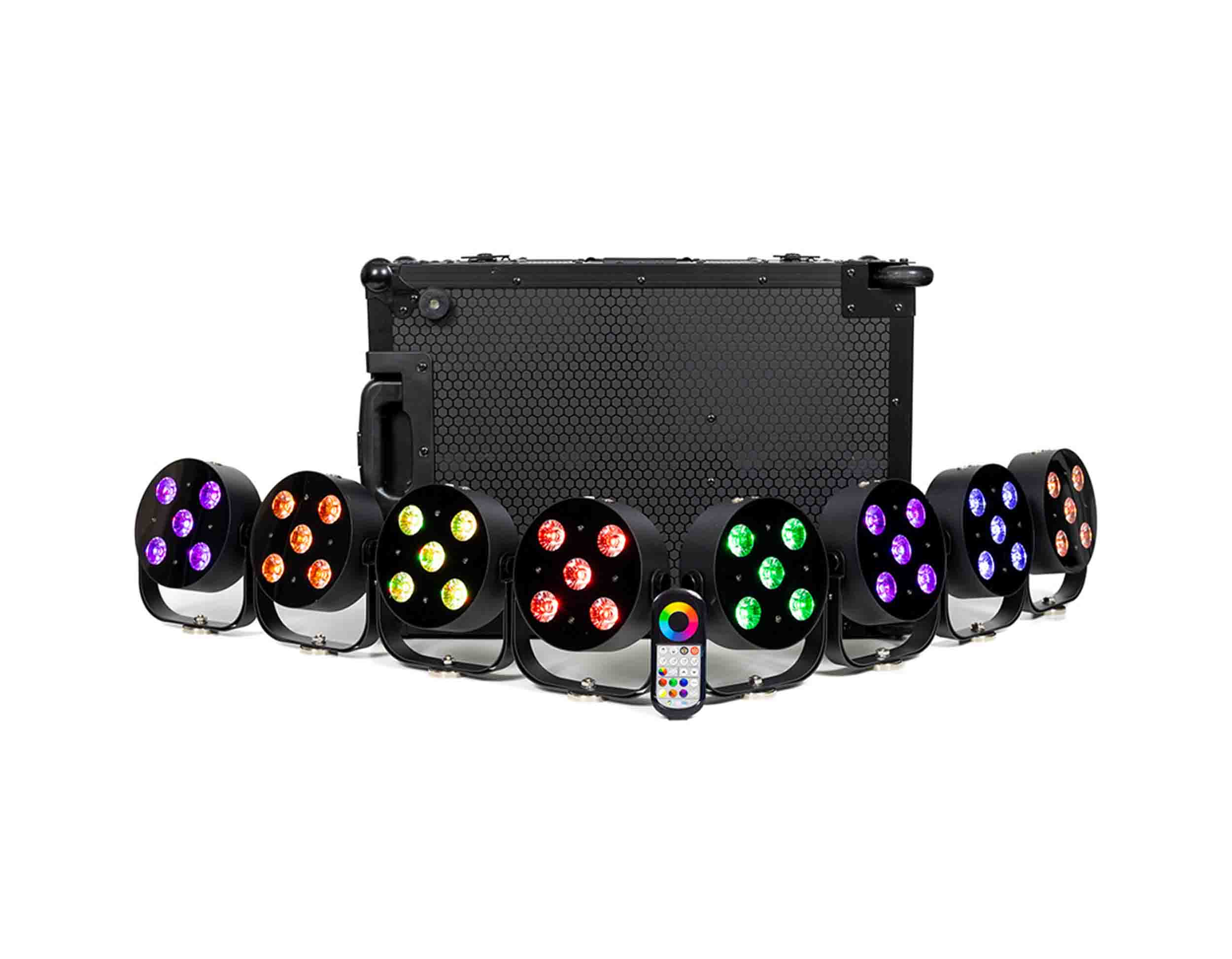 B-Stock: Colorkey CKU-6038 MobilePar HEX 5 with Charging Road Case Trolley - 8 Pack by ColorKey