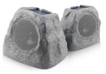 Gemini Sound GHRK-500LTMS-PR Pair of Rechargeable Bluetooth Outdoor Solar Rock LED Speakers with Multilink by Gemini Sound
