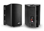 Gemini Sound GHSI-W400BT-PR-BLK Pair of 4" Waterproof Mountable Outdoor Bluetooth Speakers - Black Finish by Gemini Sound