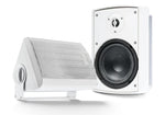 Gemini Sound GHSI-W400BT-PR-WHT Pair of 4" Waterproof Mountable Outdoor Bluetooth Speakers - White Finish by Gemini Sound