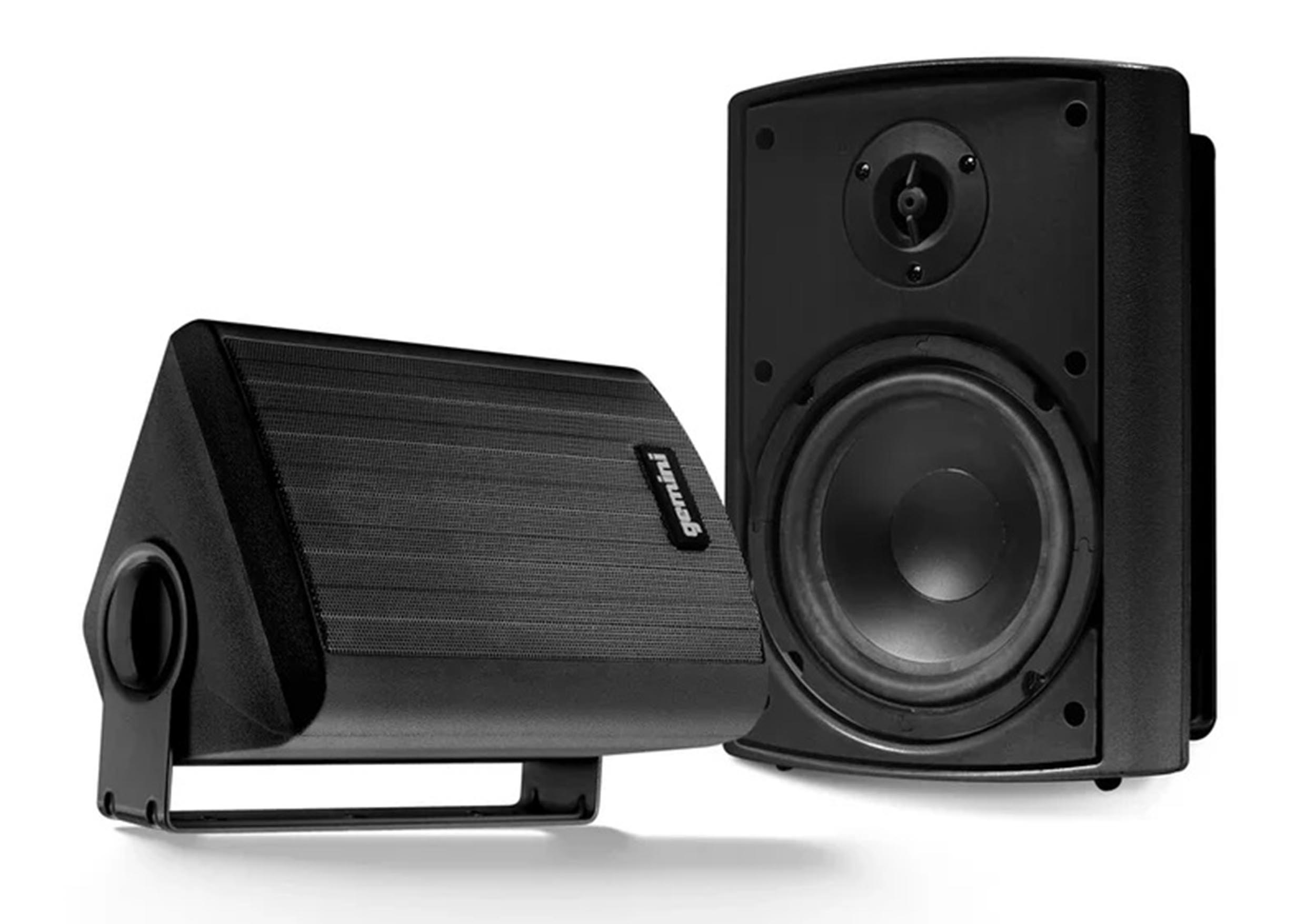 Gemini Sound GHSI-W525BT-PR-BLK Pair of 5.25" Waterproof Mountable Outdoor Bluetooth Speakers - Black Finish by Gemini Sound