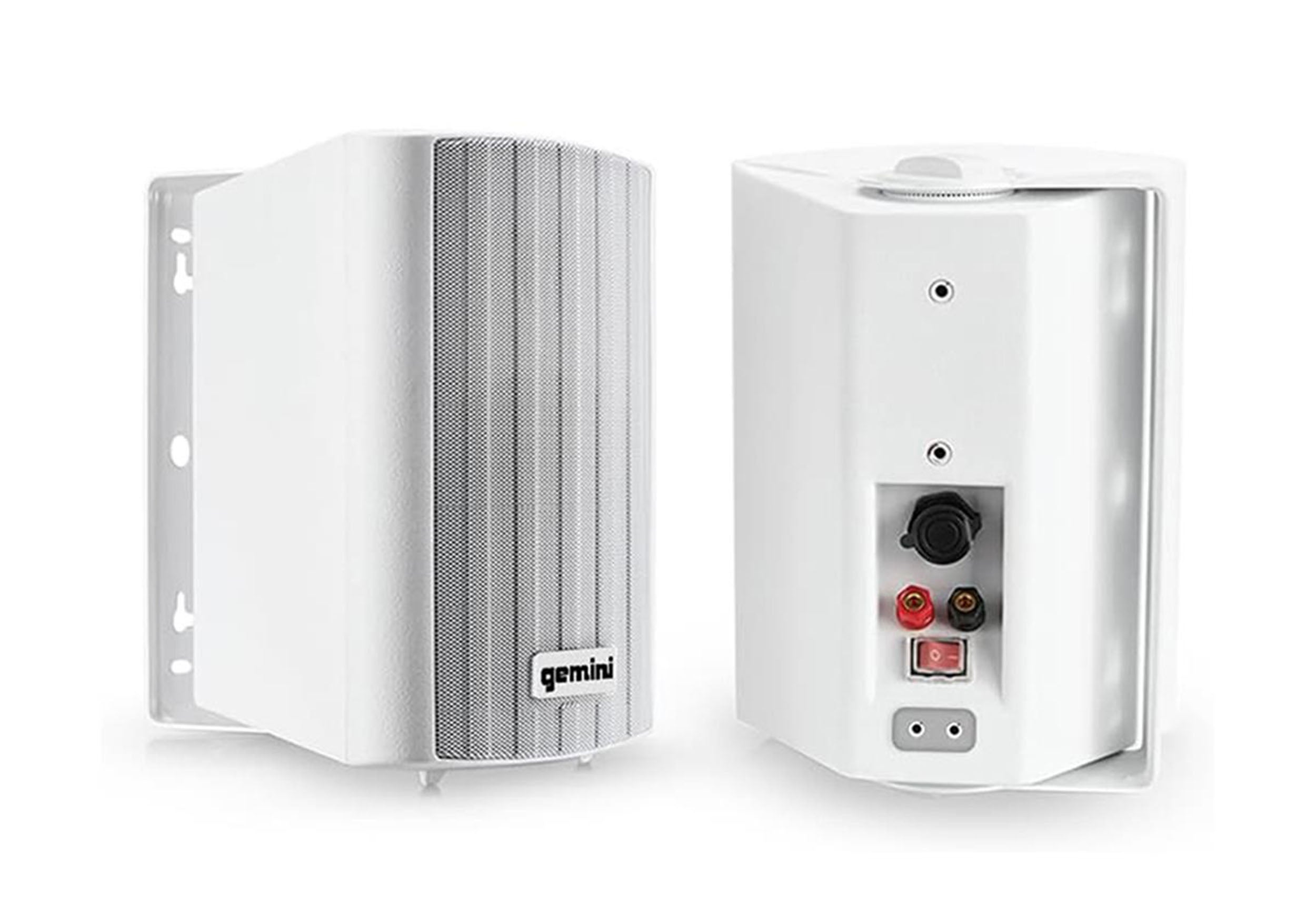 Gemini Sound GHSI-W525BT-PR-WHT Pair of 5.25" Waterproof Mountable Outdoor Bluetooth Speakers - White Finish by Gemini Sound
