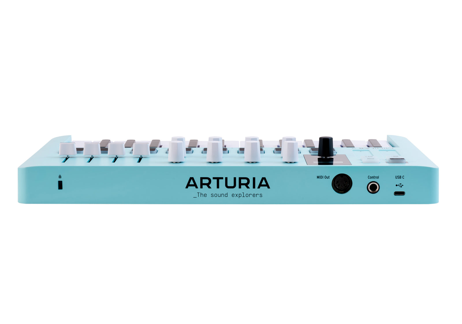 Arturia MiniLab 3, 25-Key USB MIDI Keyboard Controller with RGB Pads and Analog Lab Software - Rose Quartz and Aquamarine Finishes by ARTURIA