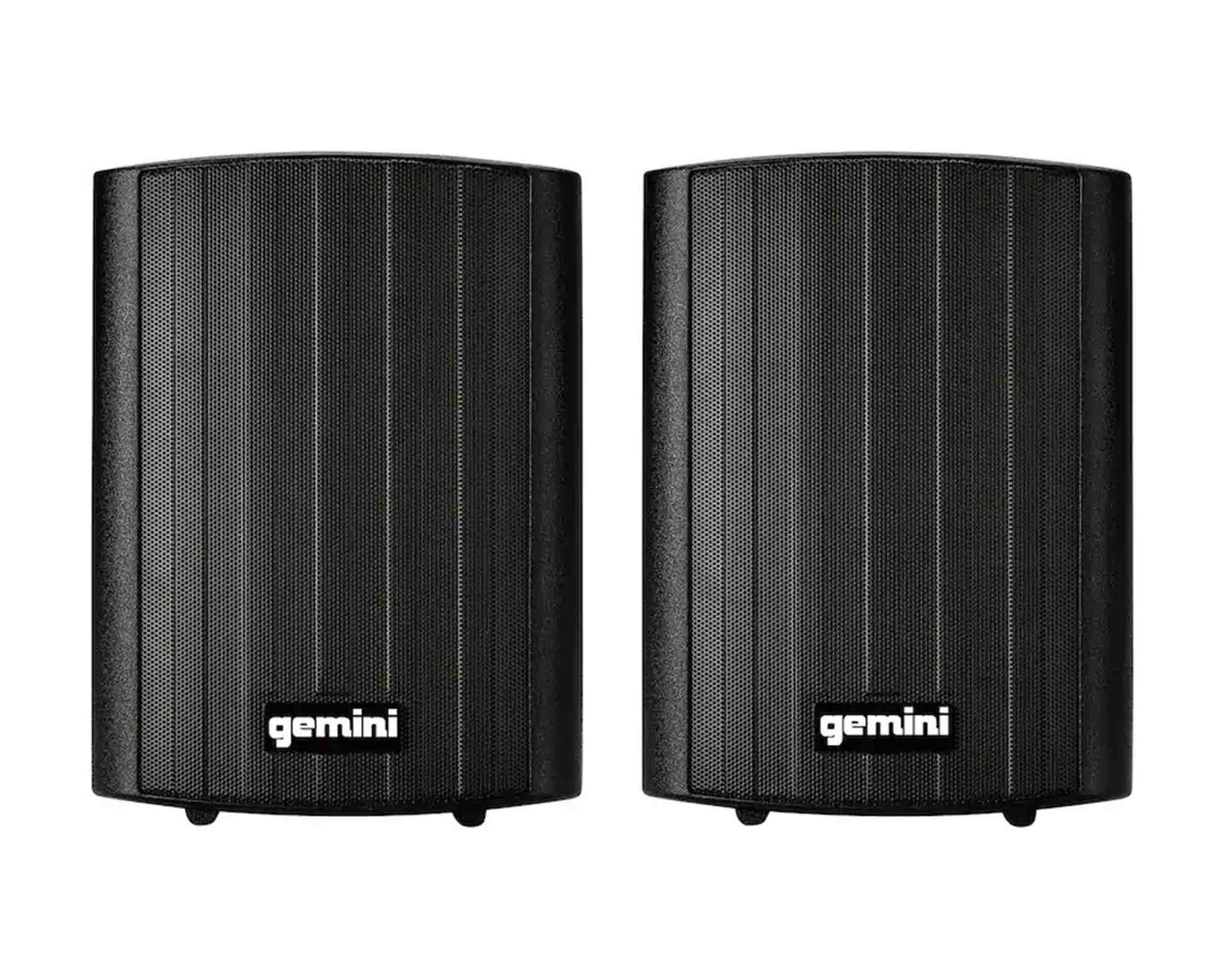 Gemini Sound GHSI-W650BT-PR-BLK Pair of 6.5" Waterproof Mountable Bluetooth Speakers -Black Finish by Gemini Sound