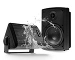 Gemini Sound GHSI-W650BT-PR-BLK Pair of 6.5" Waterproof Mountable Bluetooth Speakers -Black Finish by Gemini Sound