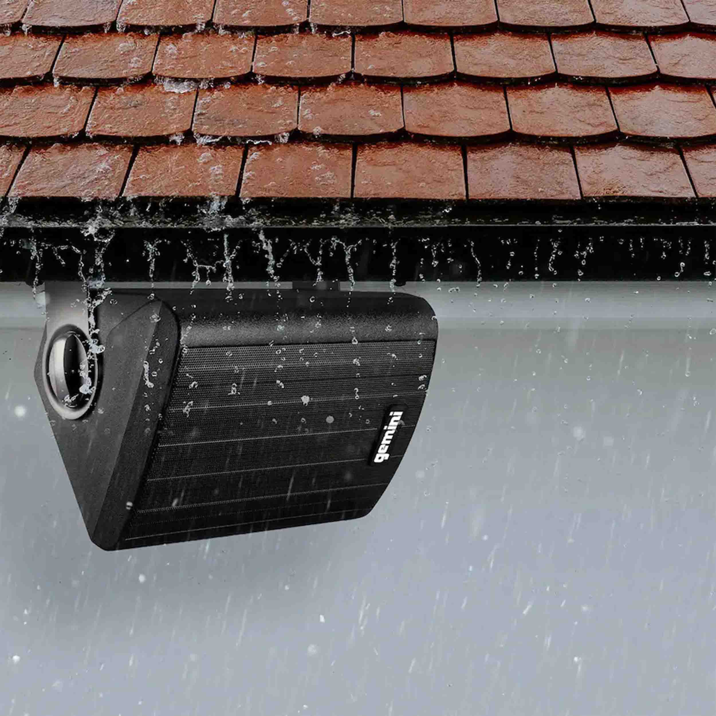 Gemini Sound GHSI-W650BT-PR-BLK Pair of 6.5" Waterproof Mountable Bluetooth Speakers -Black Finish by Gemini Sound