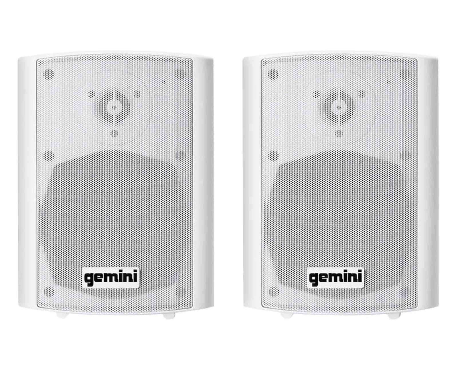 Gemini Sound GHSI-W650BT-PR-WHT Pair of 6.5" Waterproof Mountable Bluetooth Speakers -White Finish by Gemini Sound