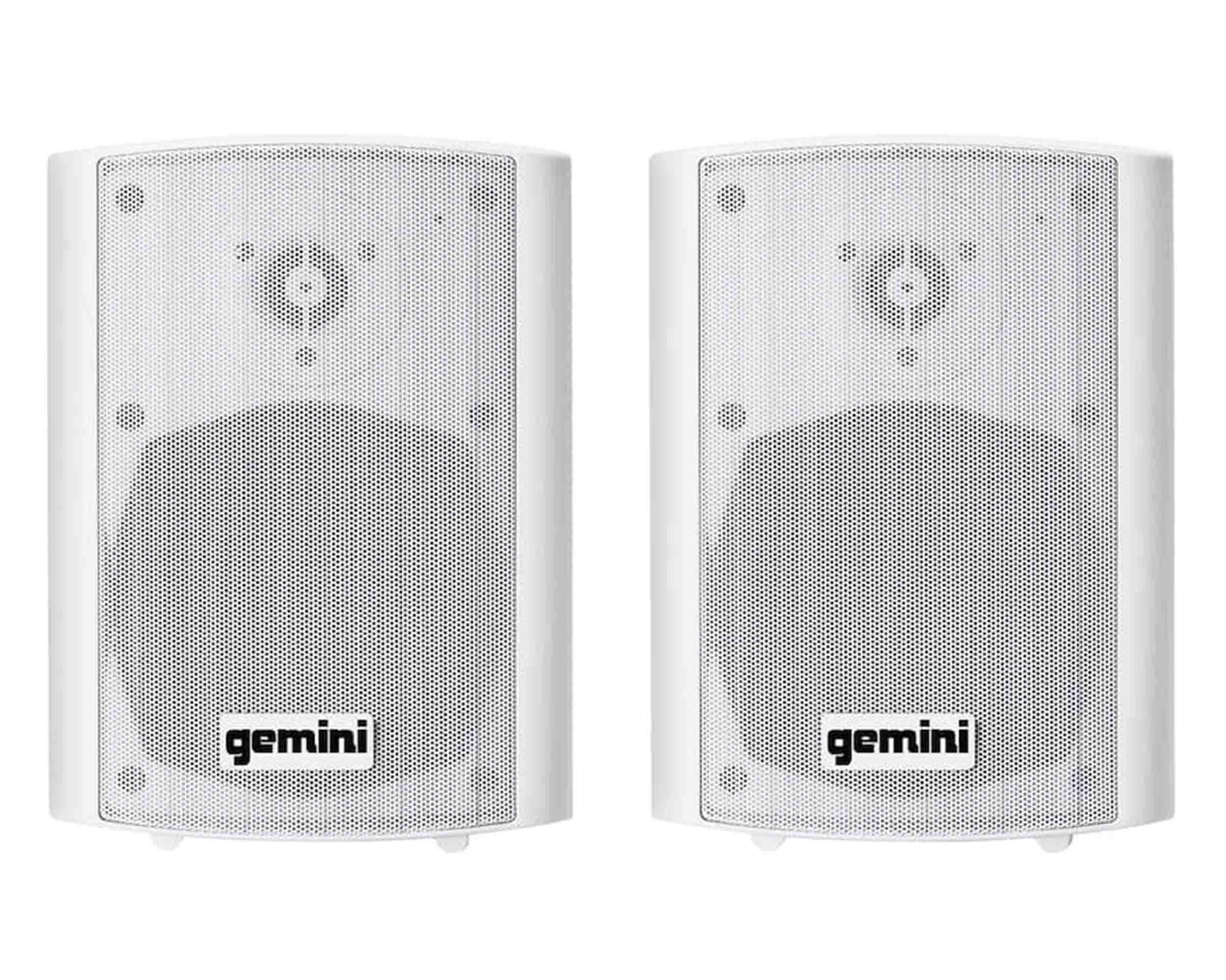 Gemini Sound GHSI-W650BT-PR-WHT Pair of 6.5" Waterproof Mountable Bluetooth Speakers -White Finish by Gemini Sound
