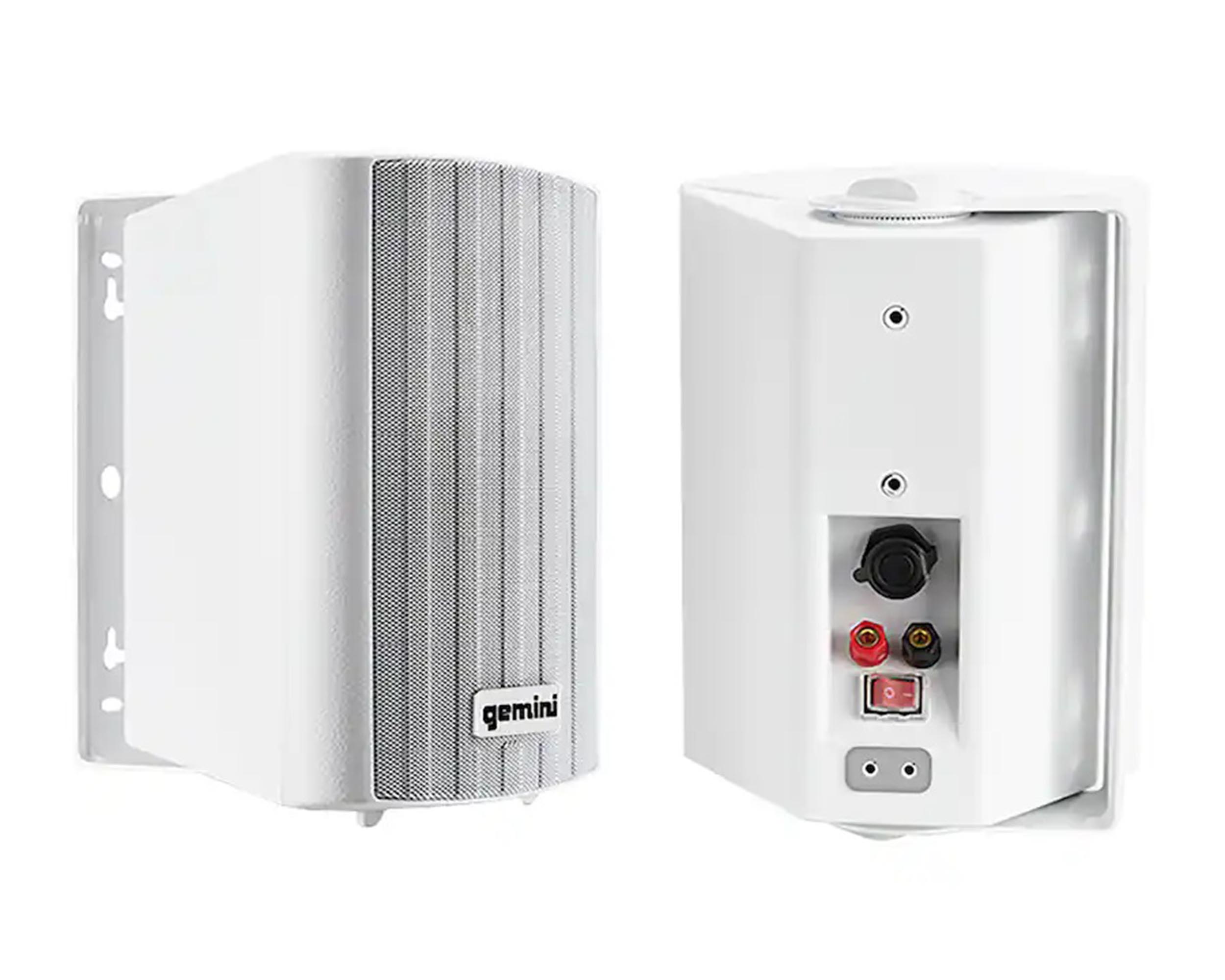 Gemini Sound GHSI-W650BT-PR-WHT Pair of 6.5" Waterproof Mountable Bluetooth Speakers -White Finish by Gemini Sound