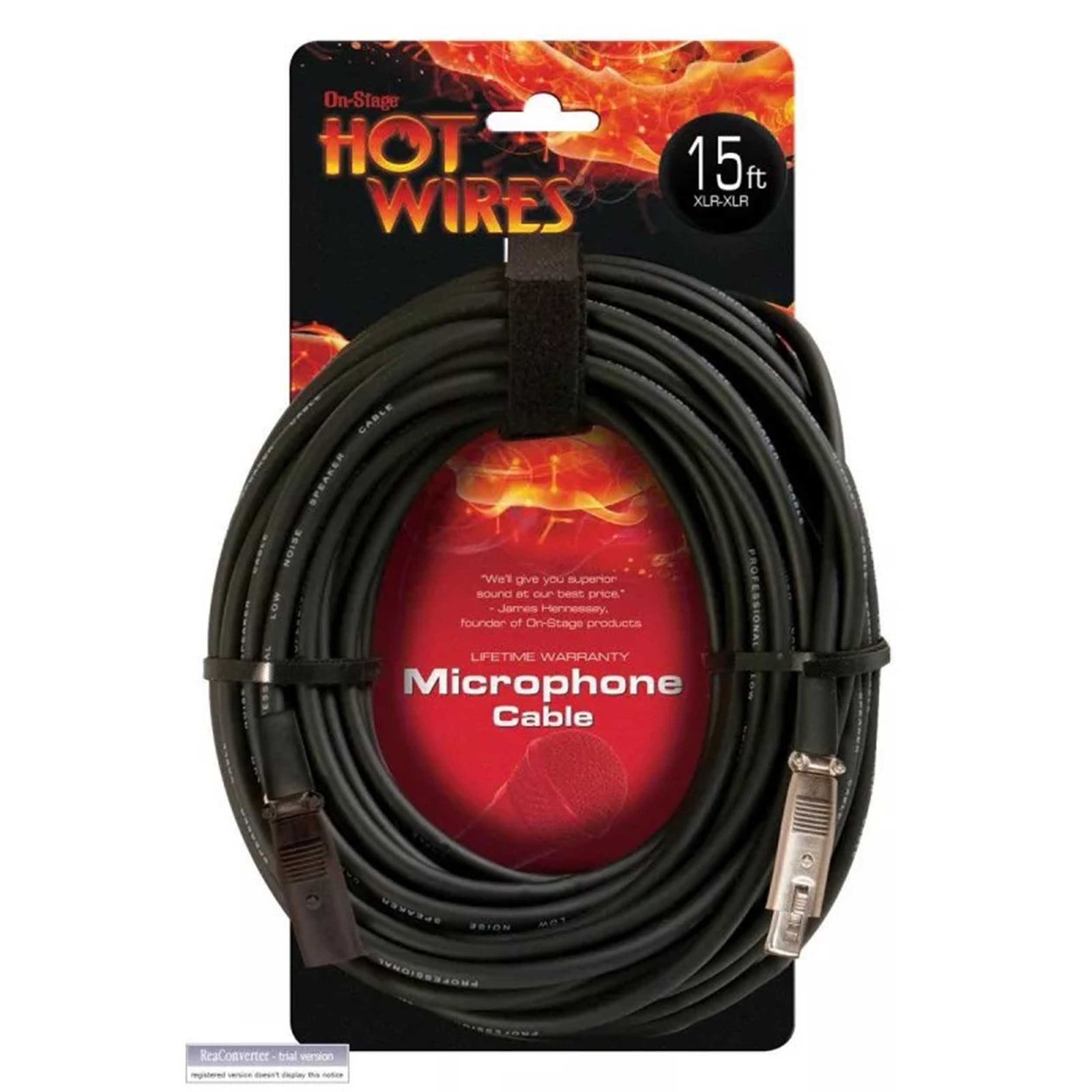 On-Stage MC12-15, 15' Microphone Cable XLR To XLR by On-Stage