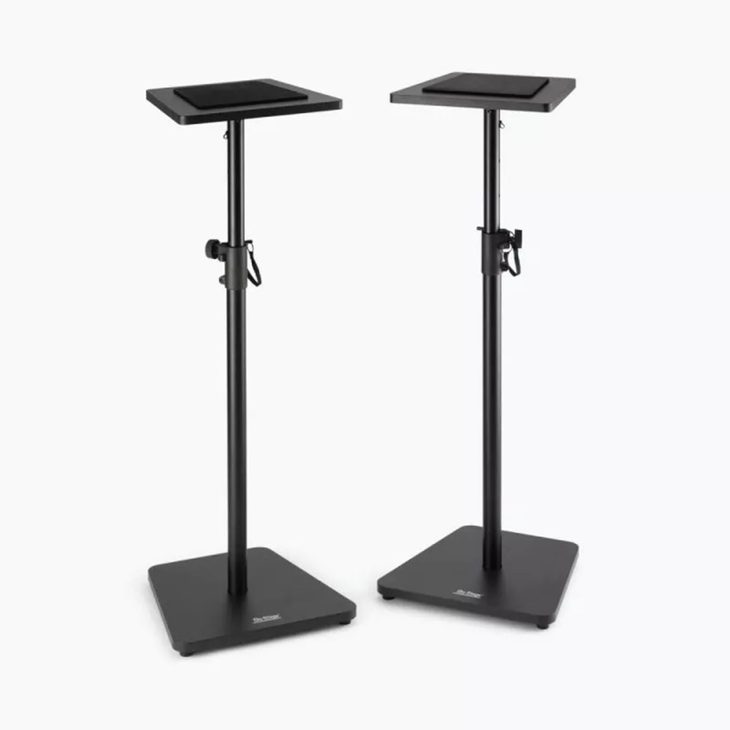 On-Stage SMS7500B Wood Studio Monitor Stands - Black, Pair by On-Stage